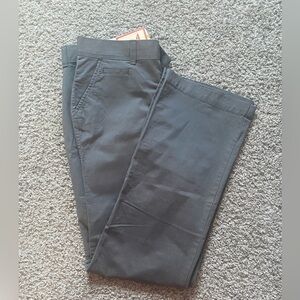 Brand new old navy bootcut grey khakis 4R